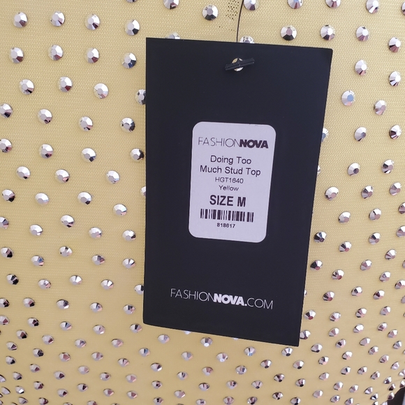 Fashion Nova Doing Too Much Stud Tee Medium - Picture 2 of 6